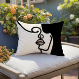 Diva Abstract Reversible Indoor/Outdoor Rectangular Pillow