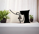 Diva Abstract Reversible Indoor/Outdoor Rectangular Pillow