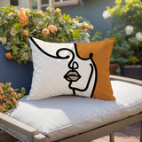 Diva Abstract Reversible Indoor/Outdoor Rectangular Pillow