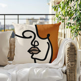 Diva Abstract Lumbar Indoor/Outdoor Throw Pillow
