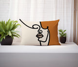 Diva Abstract Reversible Indoor/Outdoor Rectangular Pillow