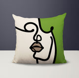 Diva Abstract Square Indoor/Outdoor Throw Pillow