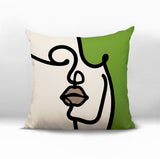 Diva Abstract Square Indoor/Outdoor Throw Pillow