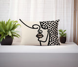 Diva Abstract Reversible Indoor/Outdoor Rectangular Pillow