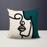 Diva Abstract Square Indoor/Outdoor Throw Pillow