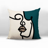 Diva Abstract Square Indoor/Outdoor Throw Pillow