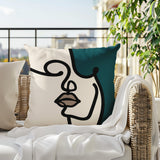 Diva Abstract Lumbar Indoor/Outdoor Throw Pillow