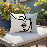 Diva Abstract Reversible Indoor/Outdoor Rectangular Pillow