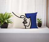 Diva Abstract Reversible Indoor/Outdoor Rectangular Pillow