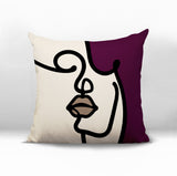 Diva Abstract Square Indoor/Outdoor Throw Pillow
