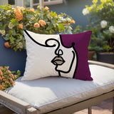 Diva Abstract Reversible Indoor/Outdoor Rectangular Pillow