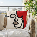 Diva Abstract Lumbar Indoor/Outdoor Throw Pillow