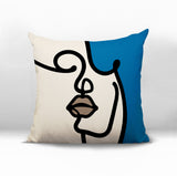 Diva Abstract Square Indoor/Outdoor Throw Pillow