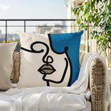 Diva Abstract Square Indoor/Outdoor Throw Pillow