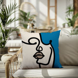 Diva Abstract Lumbar Indoor/Outdoor Throw Pillow