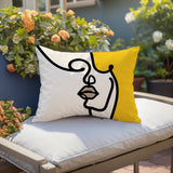 Diva Abstract Reversible Indoor/Outdoor Rectangular Pillow