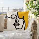 Diva Abstract Lumbar Indoor/Outdoor Throw Pillow