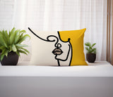 Diva Abstract Reversible Indoor/Outdoor Rectangular Pillow