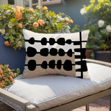 Dola Abstract Reversible Indoor/Outdoor Rectangular Pillow