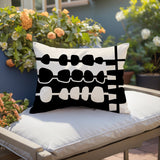Dola Abstract Reversible Indoor/Outdoor Rectangular Pillow