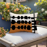 Dola Abstract Reversible Indoor/Outdoor Rectangular Pillow