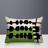 Dola Abstract Reversible Indoor/Outdoor Rectangular Pillow