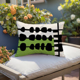 Dola Abstract Reversible Indoor/Outdoor Rectangular Pillow