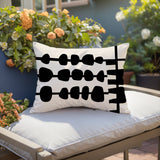 Dola Abstract Reversible Indoor/Outdoor Rectangular Pillow