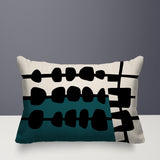 Dola Abstract Reversible Indoor/Outdoor Rectangular Pillow