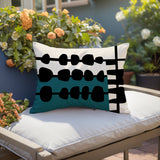 Dola Abstract Reversible Indoor/Outdoor Rectangular Pillow