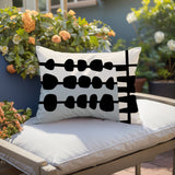 Dola Abstract Reversible Indoor/Outdoor Rectangular Pillow