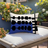 Dola Abstract Reversible Indoor/Outdoor Rectangular Pillow