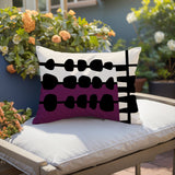 Dola Abstract Reversible Indoor/Outdoor Rectangular Pillow