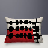 Dola Abstract Reversible Indoor/Outdoor Rectangular Pillow