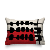 Dola Abstract Reversible Indoor/Outdoor Rectangular Pillow
