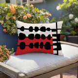 Dola Abstract Reversible Indoor/Outdoor Rectangular Pillow