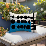Dola Abstract Reversible Indoor/Outdoor Rectangular Pillow