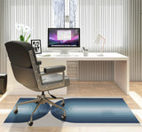 Dome low pile chair mat in Blue