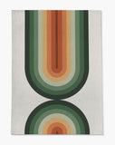 Dome low pile chair mat in Green