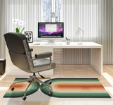 Dome low pile chair mat in Green