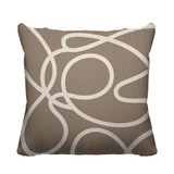 Doodles Abstract Reversible Indoor/Outdoor Square Pillow