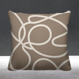 Doodles Abstract Reversible Indoor/Outdoor Square Pillow