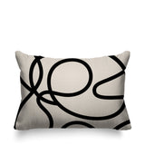 Doodles Abstract Reversible Indoor/Outdoor Rectangular Pillow