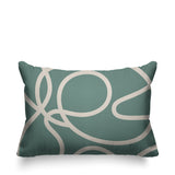 Doodles Abstract Reversible Indoor/Outdoor Rectangular Pillow