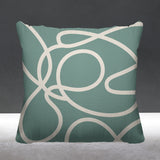Doodles Abstract Reversible Indoor/Outdoor Square Pillow