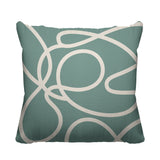 Doodles Abstract Reversible Indoor/Outdoor Square Pillow
