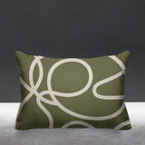 Doodles Abstract Reversible Indoor/Outdoor Rectangular Pillow