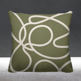 Doodles Abstract Reversible Indoor/Outdoor Square Pillow