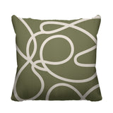 Doodles Abstract Reversible Indoor/Outdoor Square Pillow