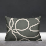 Doodles Abstract Reversible Indoor/Outdoor Rectangular Pillow
